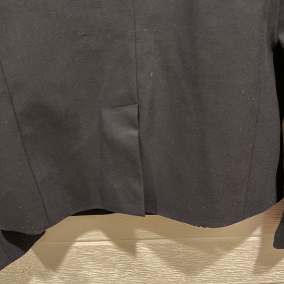 Linen Blazer - Gap Dark Blue Blazer Jacket - Picture 6 of 9